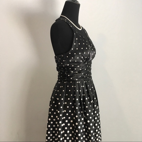 Eliza J Polka Dot Halter Dress - Picture 5 of 8